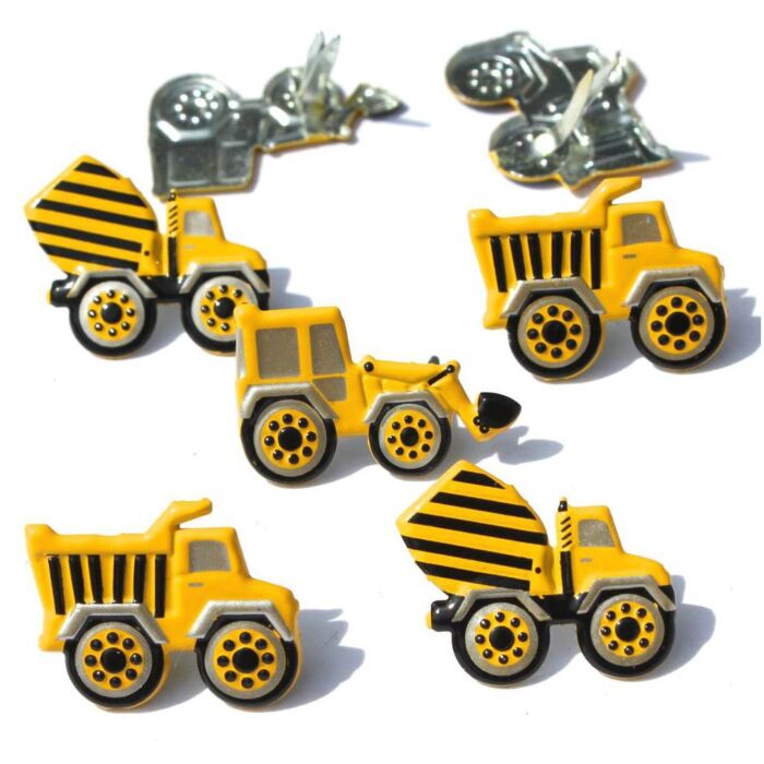 Eyelet Outlet Shape Brads 12/Pkg Work Truck