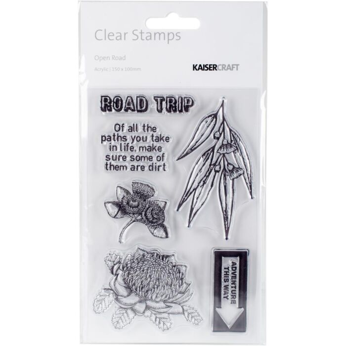 Kaisercraft - Open Road Clear Stamps 6"X4"