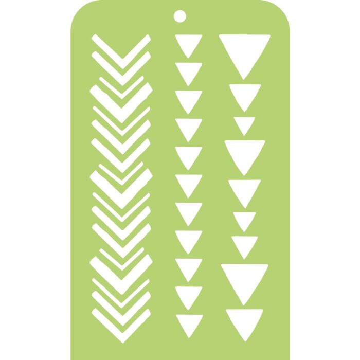 Kaisercraft Mini Designer Templates 3.5"X5.75" Tribal Strips