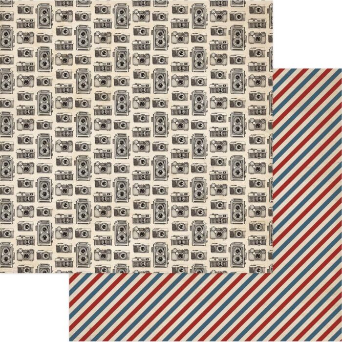 PhotoPlay - Here & There Double-Sided Cardstock 12"X12" Cameras