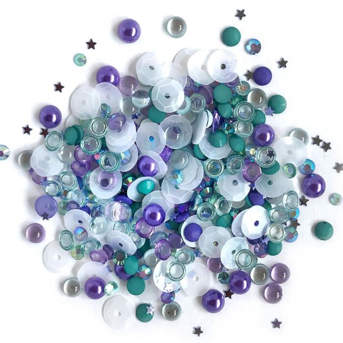 Buttons Galore - Sparkletz Embellishment Pack 10g - Sailors Sky