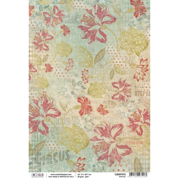 Ciao Bella Rice Paper Sheet A4 Parade
