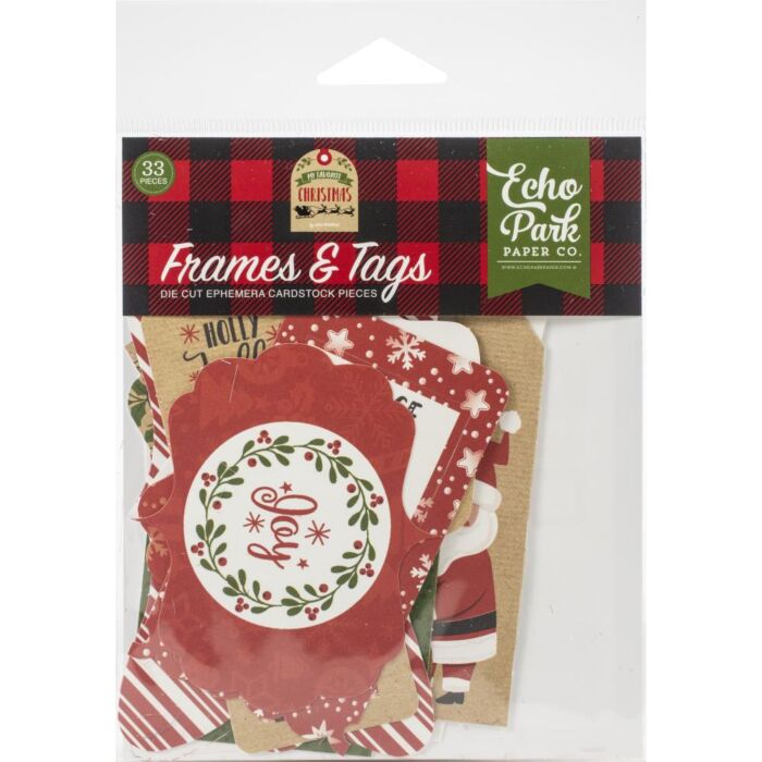 Echo Park Cardstock Ephemera 33/Pkg Frames & Tags