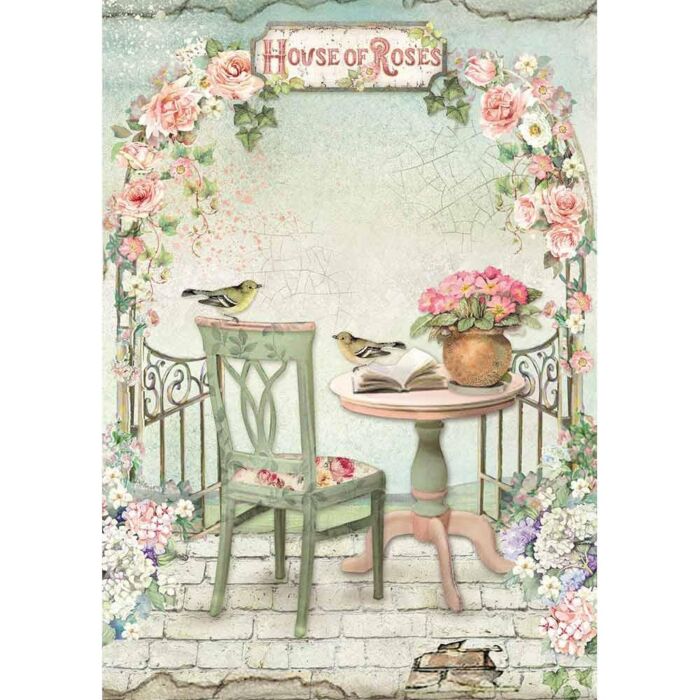 Stamperia Rice Paper Sheet A4 Gazebo