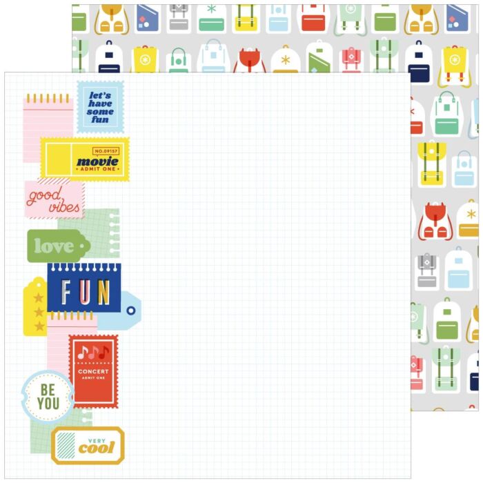 Pinkfresh - Super Cool Double-Sided Cardstock 12"X12" Fun Times