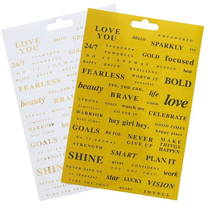 Teresa Collins Designer Stickers 2/Sheets Brightside Word