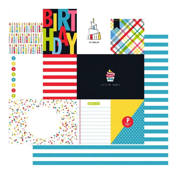 Fancy Pants - Cake Smash Double-Sided Cardstock 12"X12" Cut-Aparts