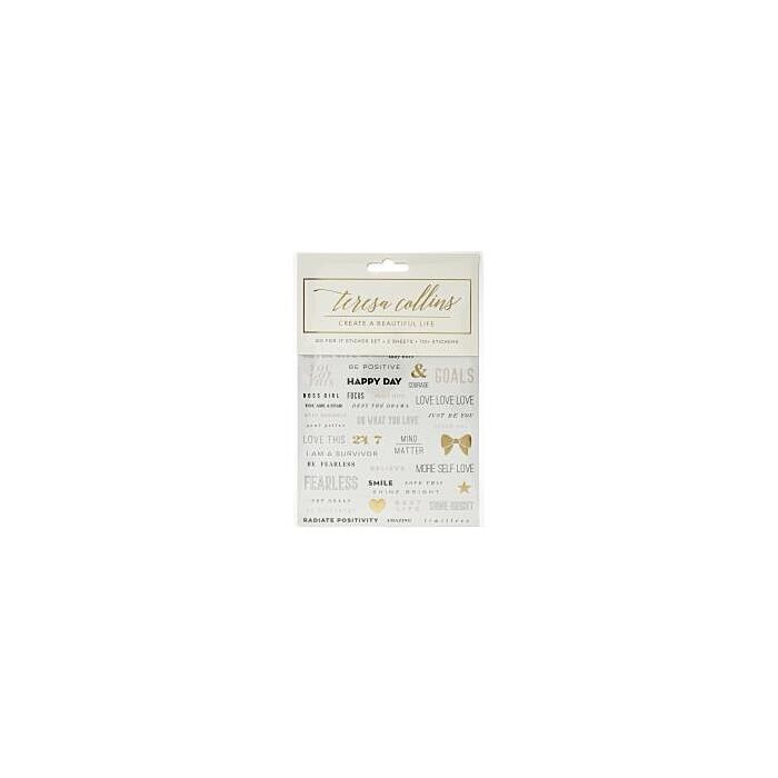 Teresa Collins Designer Stickers 2/Sheets Go For It