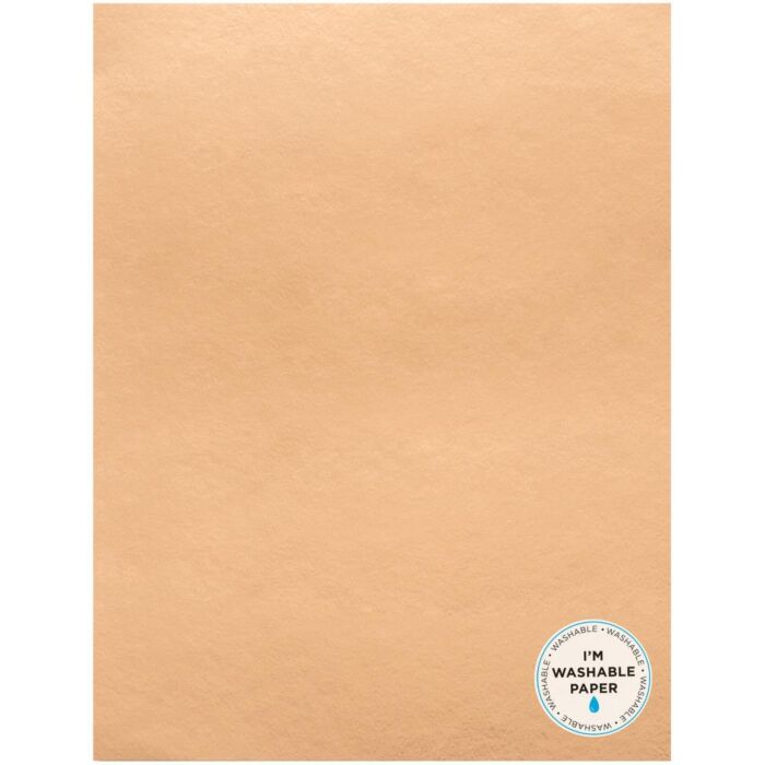 American Crafts Washable Faux Leather Paper 8.5"X11" -Rose Gold