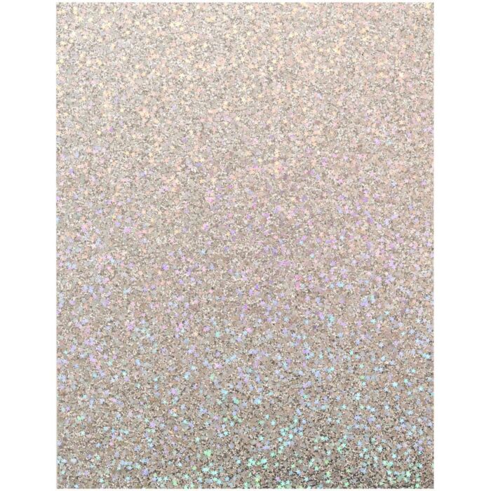 American Crafts Chunky Glitter Specialty Paper 8.5"X11" Stars