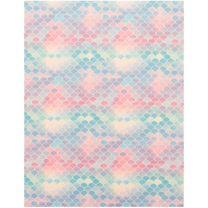 American Crafts Glitter Specialty Paper 8.5"X11" Lip Gloss Mermaid