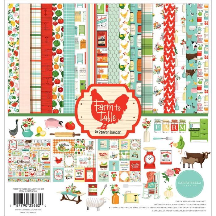 Carta Bella Collection Kit 12"X12" Farm To Table
