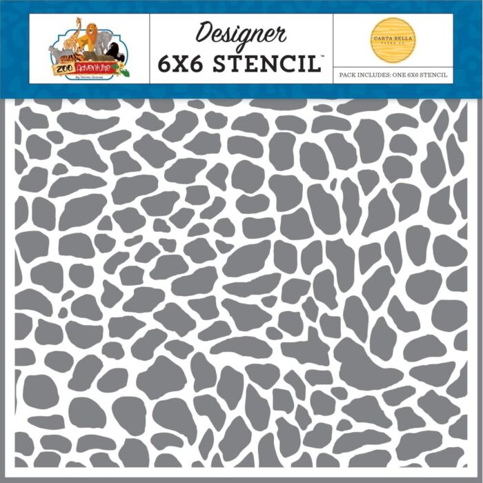 Carta Bella Paper - Zoo Adventure Collection - 6" x 6" Stencil - Reptile