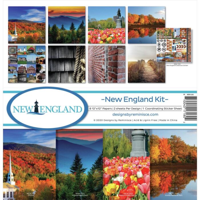 Reminisce Collection Kit 12"X12" New England