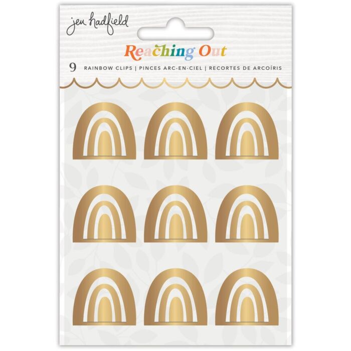Jen Hadfield Reaching Out Metal Clips Rainbow