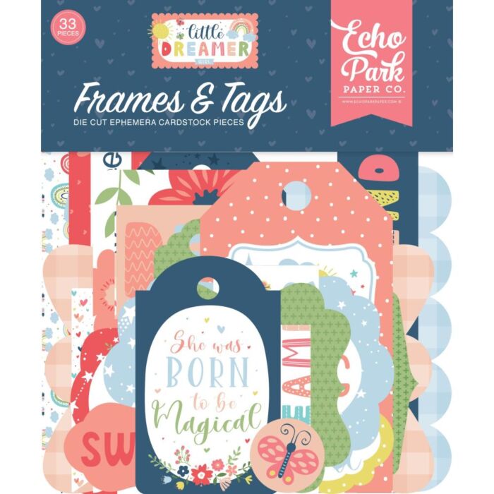 Echo Park Cardstock Ephemera 33/Pkg Frames & Tags