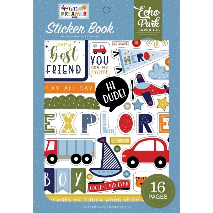 Echo Park Sticker Book Little Dreamer Boy