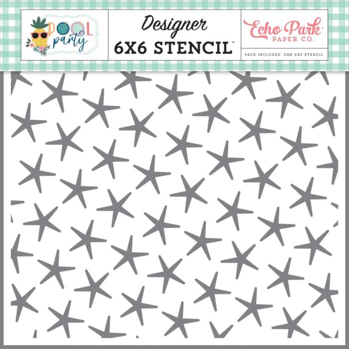 Echo Park Stencil 6"X6" Summer Starfish
