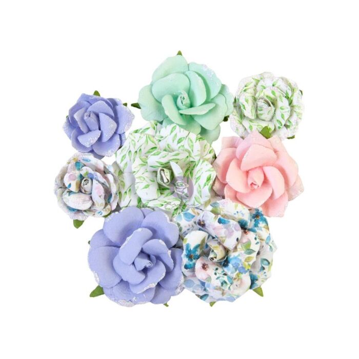 Prima Marketing Mulberry Paper Flowers Rose Gouache/Watercolor Floral