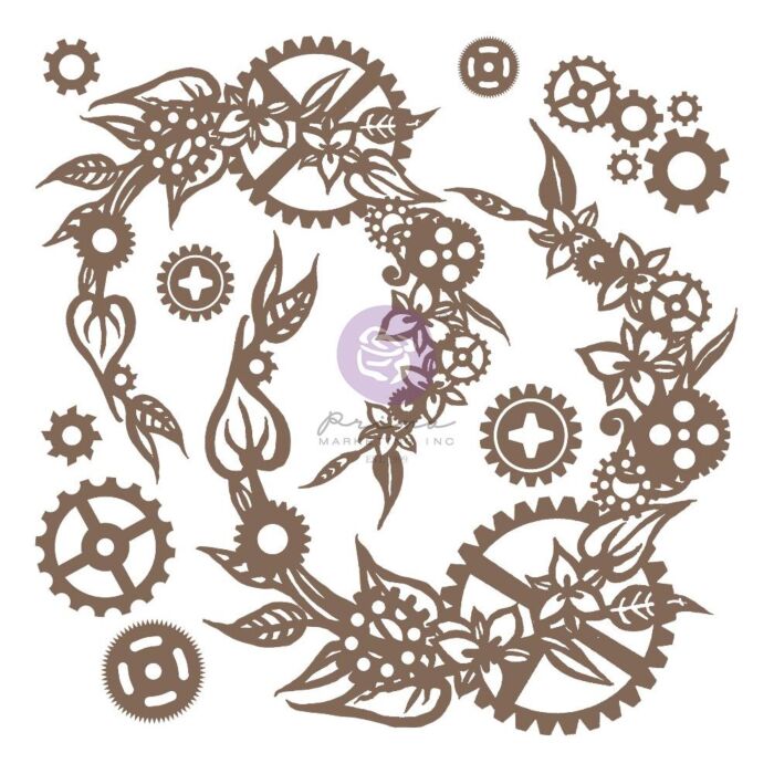 Finnabair Decorative Chipboard Steampunk Wreath