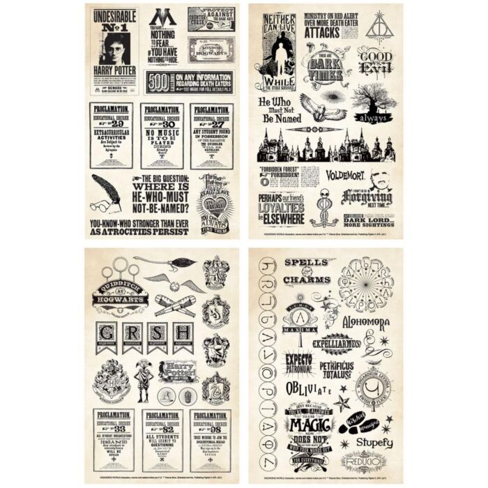 Paper House Harry Potter Stickers 4/Sht Papers & Proclamations