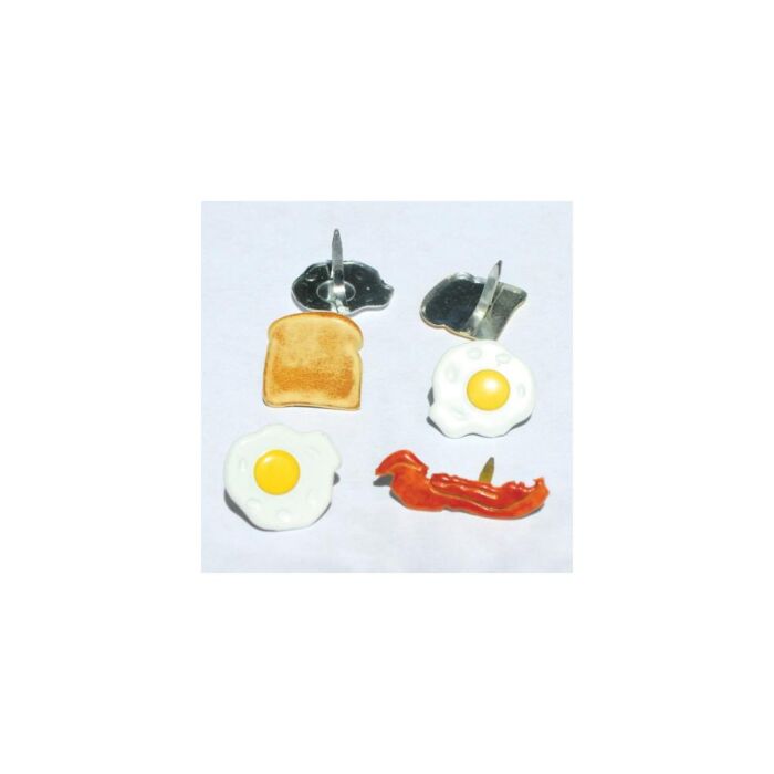 Eyelet Outlet Shape Brads 12/Pkg Breakfast