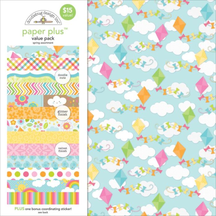 Doodlebug Paper Plus Value Pack 12"X12" Spring