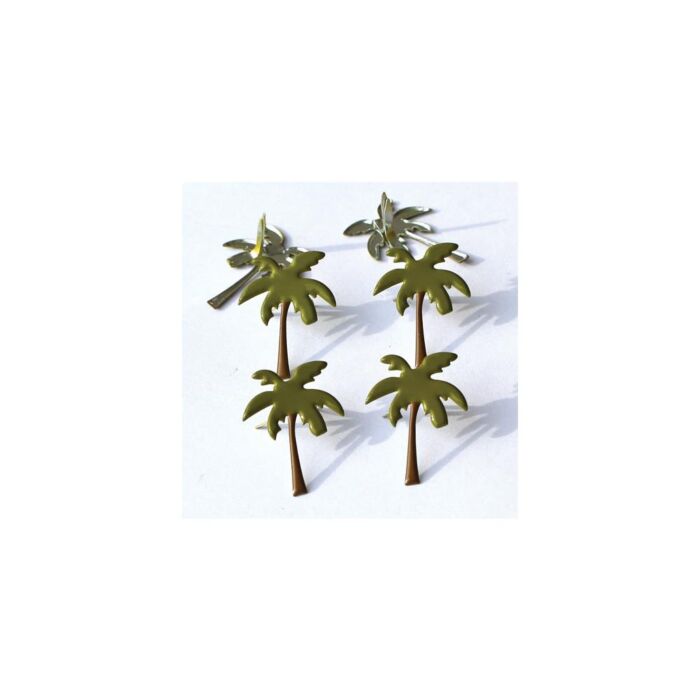 Eyelet Outlet Shape Brads 12/Pkg Palm Trees #2