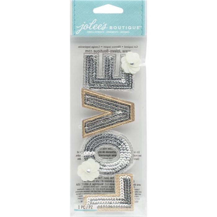 Jolee's Boutique Title Waves Dimensional Stickers Love