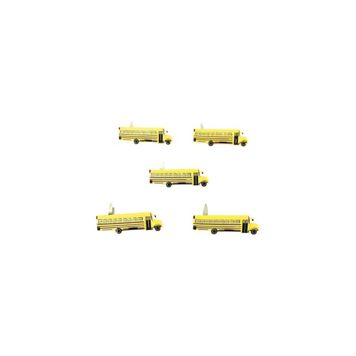 Eyelet Outlet Shape Brads 12/Pkg School Bus