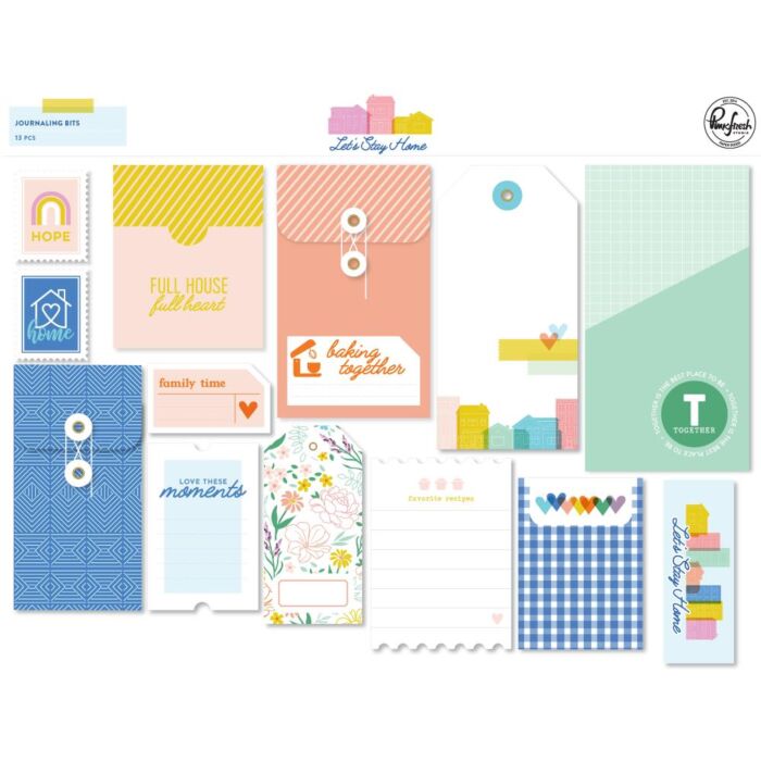 Let's Stay Home Journaling Bits 13/Pkg