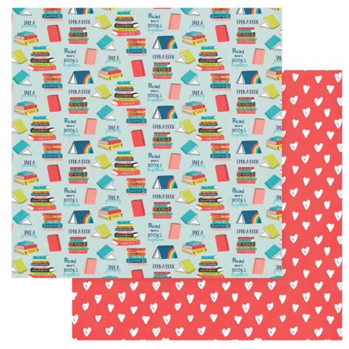 PhotoPlay - We Can Just Stay Home Double-Sided Cardstock 12"X12" Read A Book