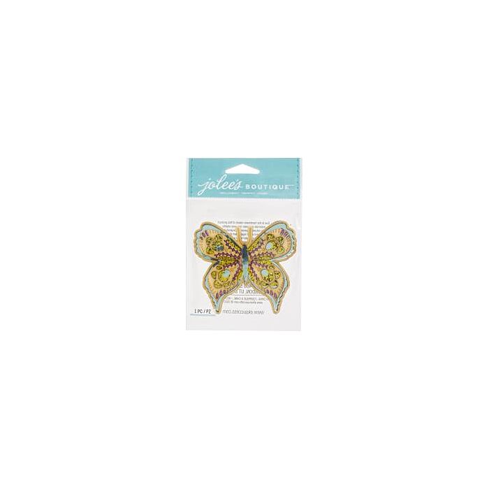 Jolee's Boutique Adhesive Laser-Cut Wood Embellishment Butterfly