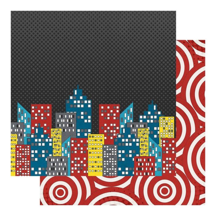 Fancy Pants - Sidekick Optional Double-Sided Cardstock 12"X12" Cityscape