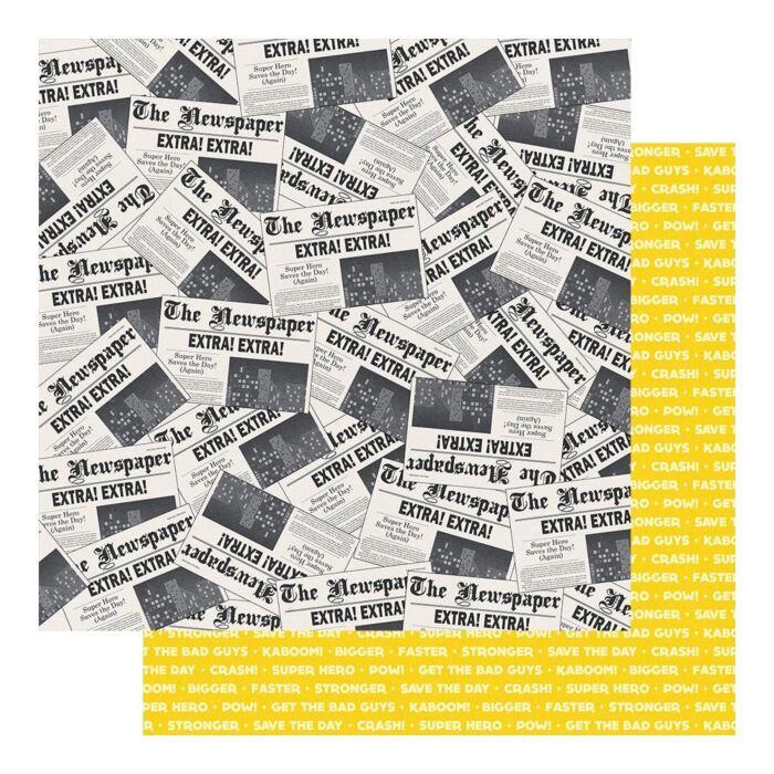 Fancy Pants - Sidekick Optional Double-Sided Cardstock 12"X12" Headline News