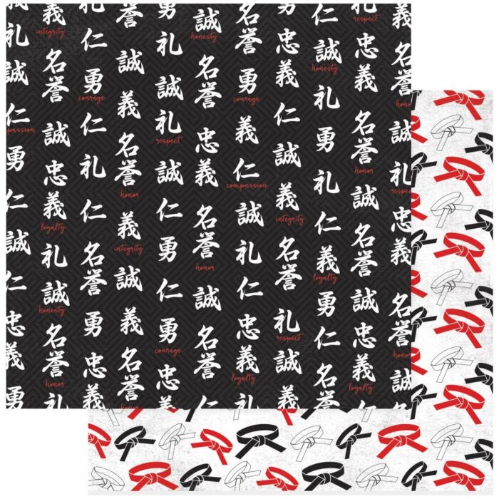 ColorPlay - Martial Arts Double-Sided Cardstock 12"X12" Respect