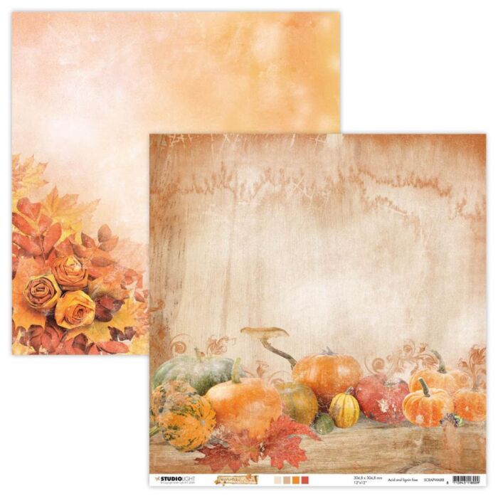 Studio Light Wonderful Autumn Double-Sided Cardstock 12"X12" NR. 88