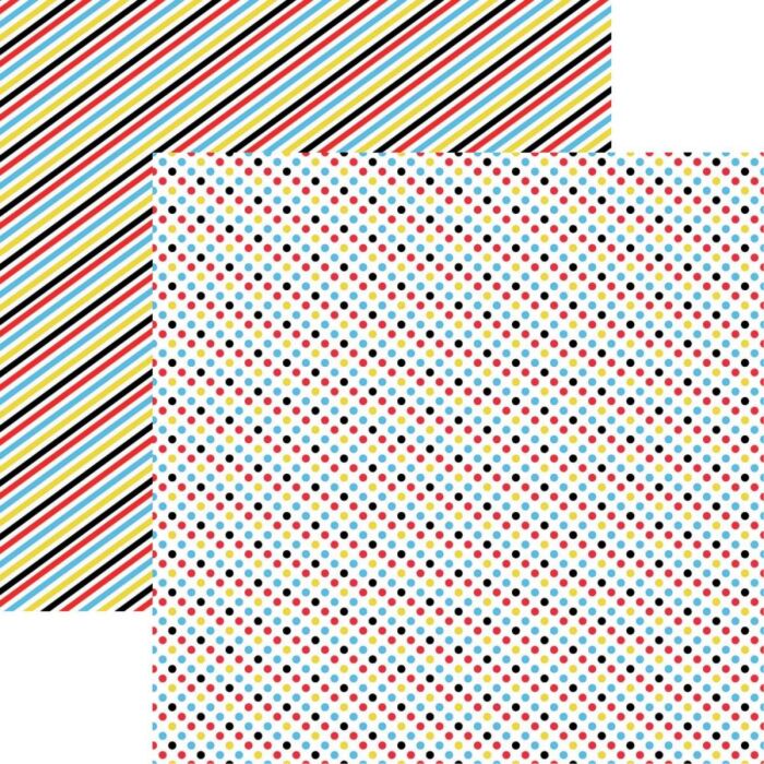 Reminisce Real Magic Too Double-Sided Cardstock 12"X12" Polka Dot 2