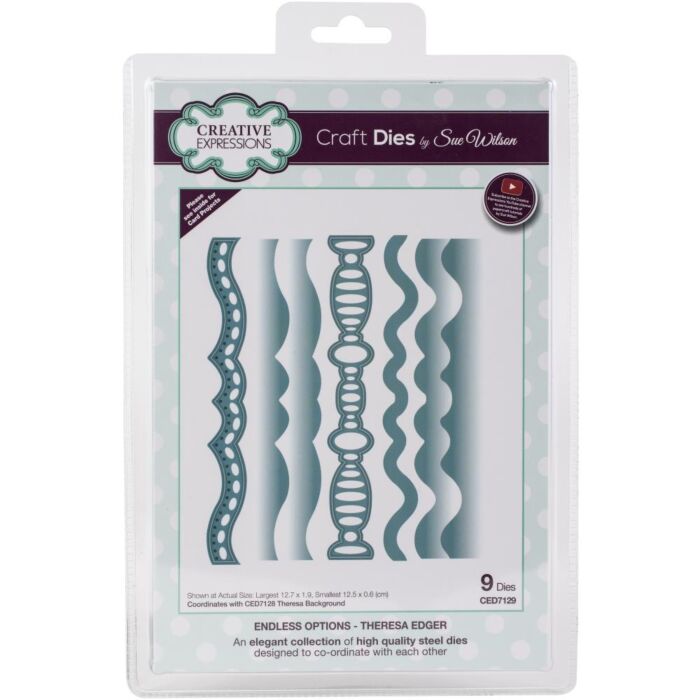 Creative Expressions Craft Dies By Sue Wilson Edger Endless Options- Theresa
