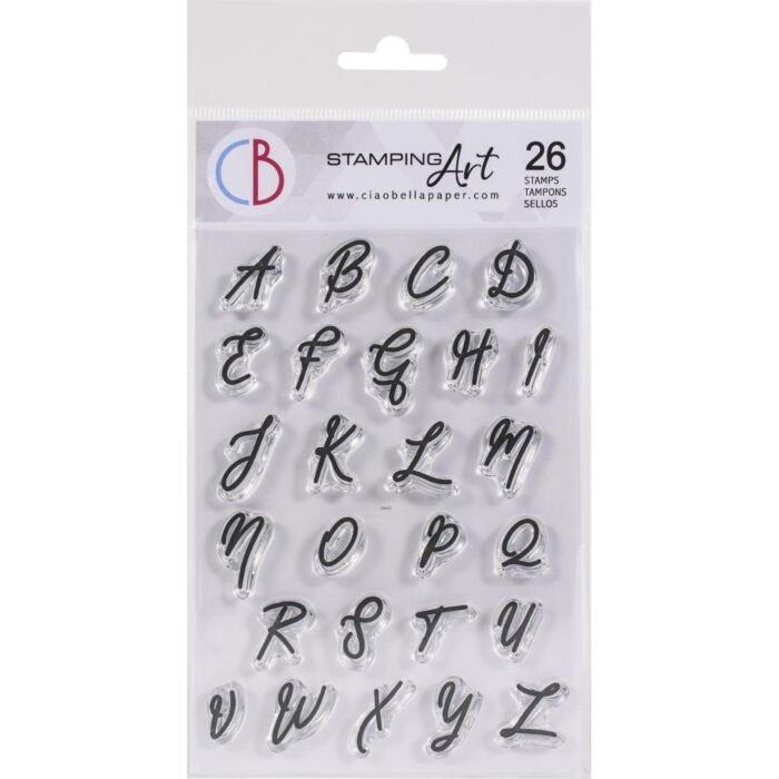 Ciao Bella Stamping Art Clear Stamps 4"X6" Muse Uppercase Alphabet