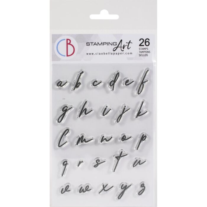 Ciao Bella Stamping Art Clear Stamps 4"X6" Muse Lowercase Alphabet