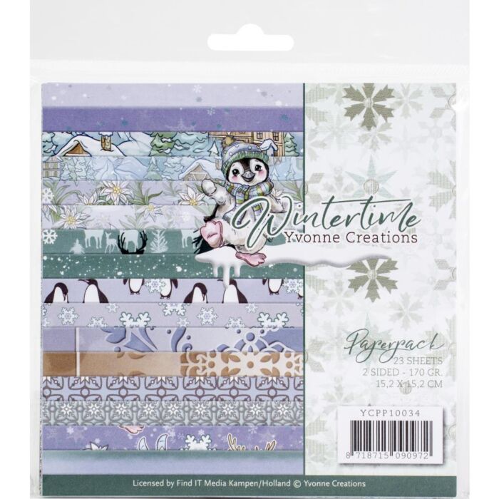 Find It Trading Yvonne Creations Paper Pack 6"X6" 23/Pkg Winter Time