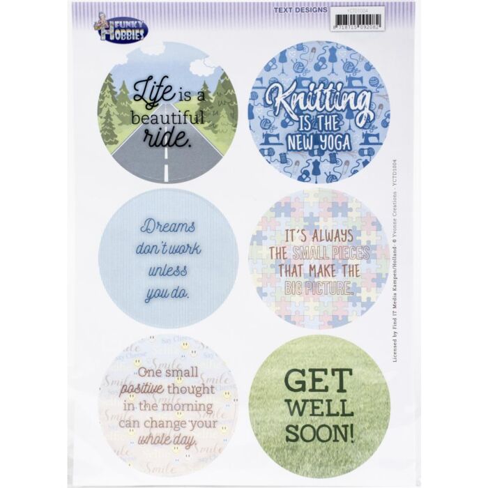 Find It Trading Yvonne Creations Text Designs Funky Hobbies