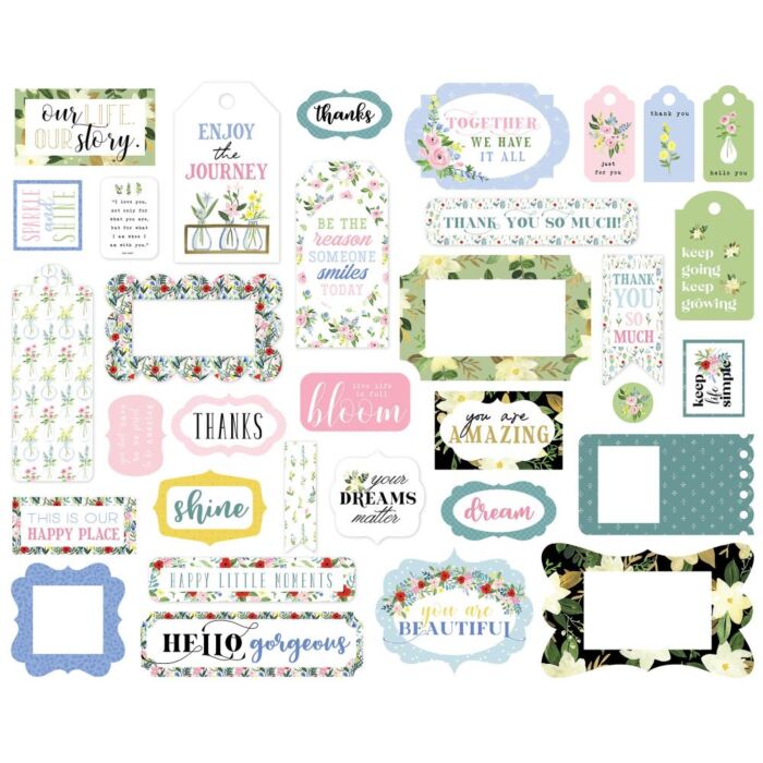 Carta Bella Cardstock Ephemera 33/Pkg Frames & Tags