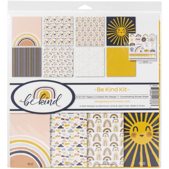 Reminisce Collection Kit 12"X12" Be Kind
