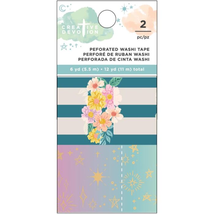 Creative Devotion Draw Near Washi Tape 2/Pkg Perforated Tab