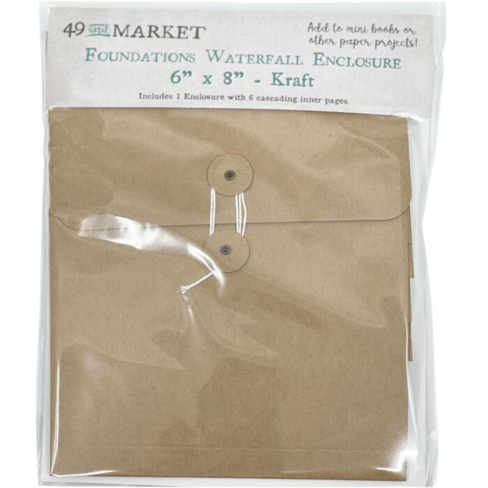 49 And Market Foundations Waterfall Enclosure 6"X8" Kraft