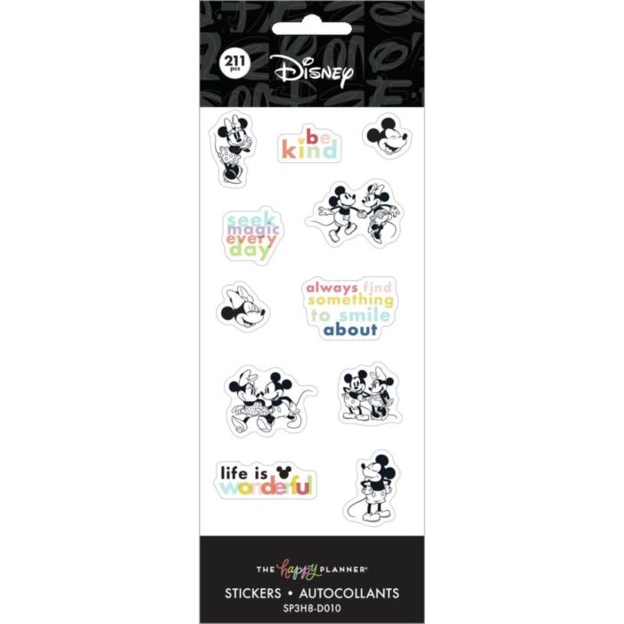 Happy Planner Disney Sticker Sheets 8/Sheets Colorblock Mickey & Minnie