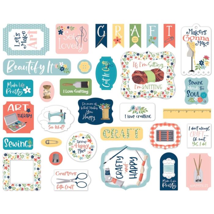 Carta Bella Cardstock Ephemera 33/Pkg Icons