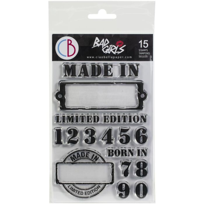 Ciao Bella Bad Girls Clear Stamps 4"X6" Limited Edition